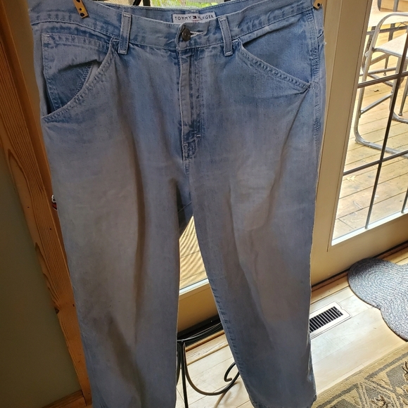 Vintage Tommy Hilfiger Vintage Carpenter Sz. 14 Blue Jeans - Picture 1 of 14